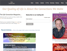 Tablet Screenshot of lifeconnectionmagazine.com